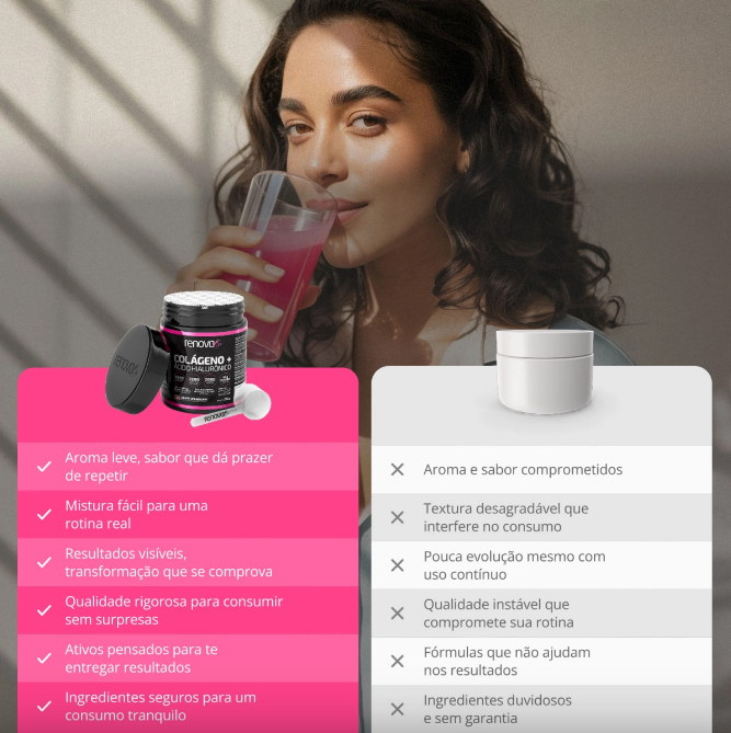 4 Colágeno Verisol® + 2 Creme Facial + 1 Retinol + 1 Balm de dores