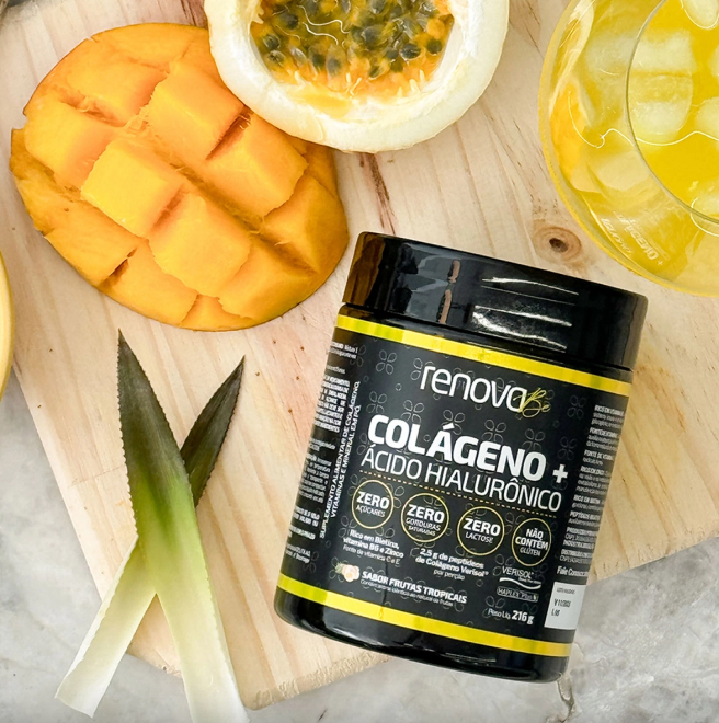 4 Colágeno Verisol® + 2 Creme Facial + 1 Retinol + 1 Balm de dores