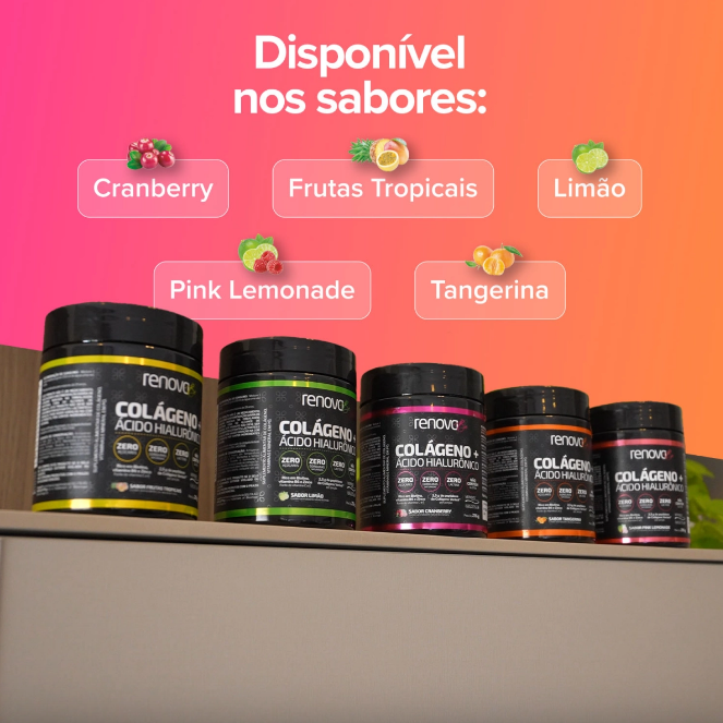 4 Colágeno Verisol® + 2 Creme Facial + 1 Retinol + 1 Balm de dores